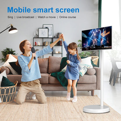 Outdoor Live 21.5 inch Android 12 system incell Touch screen android TV with stand battery 4+64/6+128 television 4k smart tv