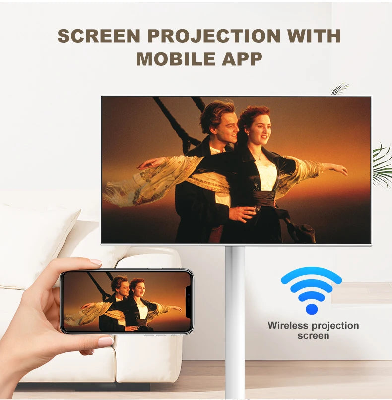 Outdoor Live 21.5 inch Android 12 system incell Touch screen android TV with stand battery 4+64/6+128 television 4k smart tv