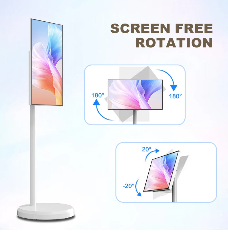 Outdoor Live 21.5 inch Android 12 system incell Touch screen android TV with stand battery 4+64/6+128 television 4k smart tv