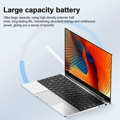 Ultra Slim 14.1" Laptop 16GB RAM 2TB SSD Intel N3700 Notebook Gamer  1920*1080  Display Office Study Computer PC Windows 11 Pro